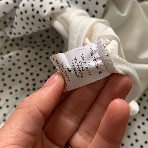 Sienna Sky Polka Dot High Low Wrap Dress lightweight classic retro tie waist M - Picture 13 of 13